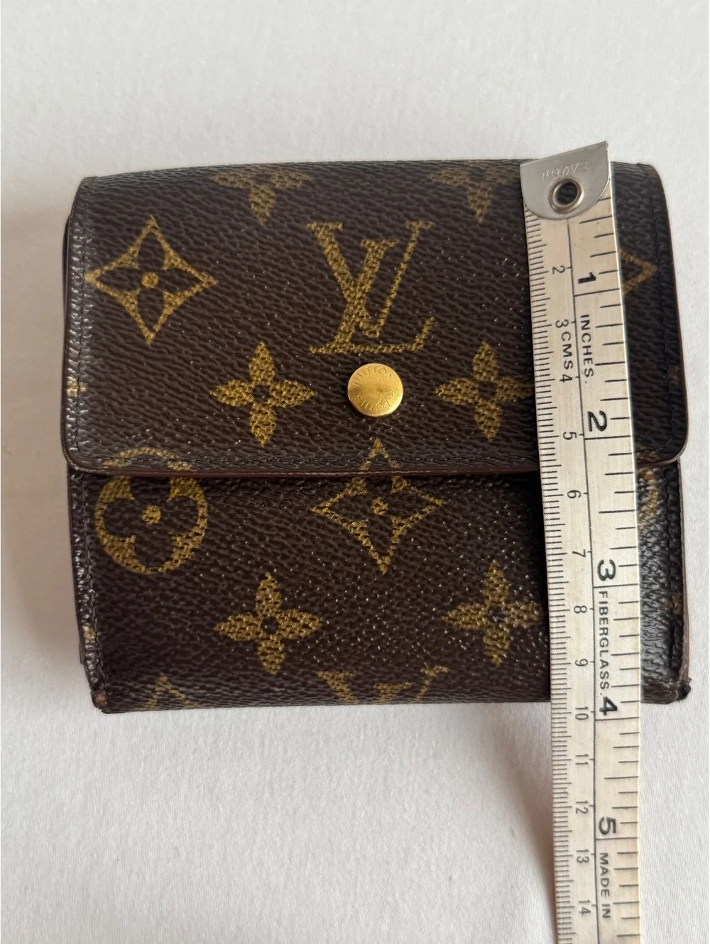 Louis Vuitton Elise Monogram Trifold Wallet Vintage 2001 France SP0051 Entrupy